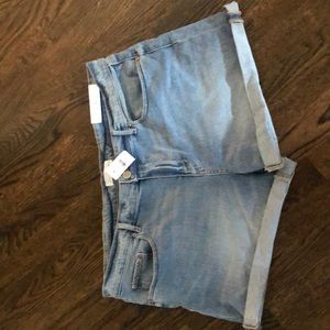Never worn blue jean shorts! Perfect condition!